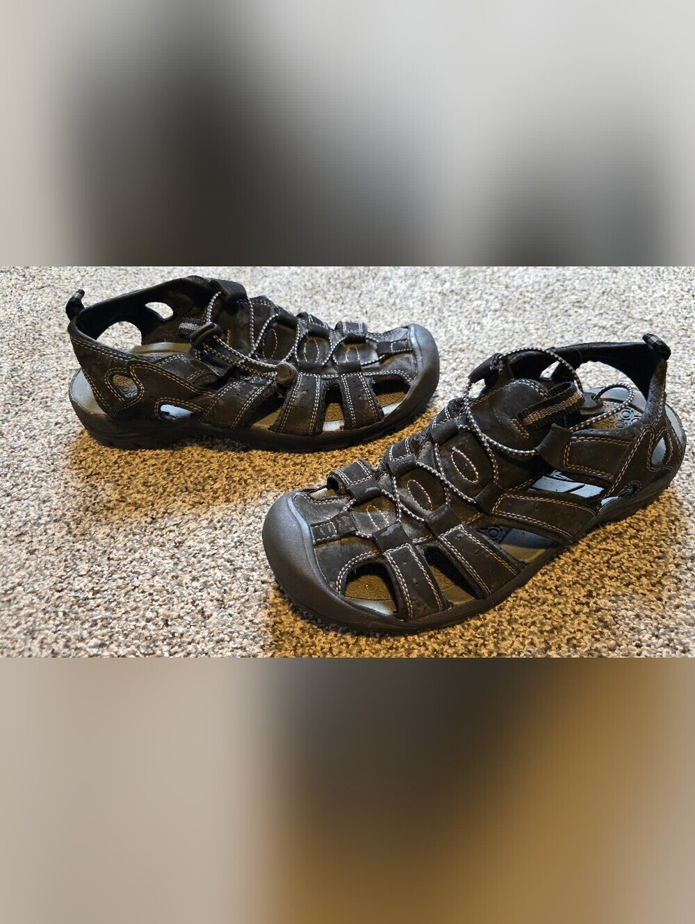 Merona Men’s Closed Toe Outdoor Hiking Sport Sandals Size 9.5